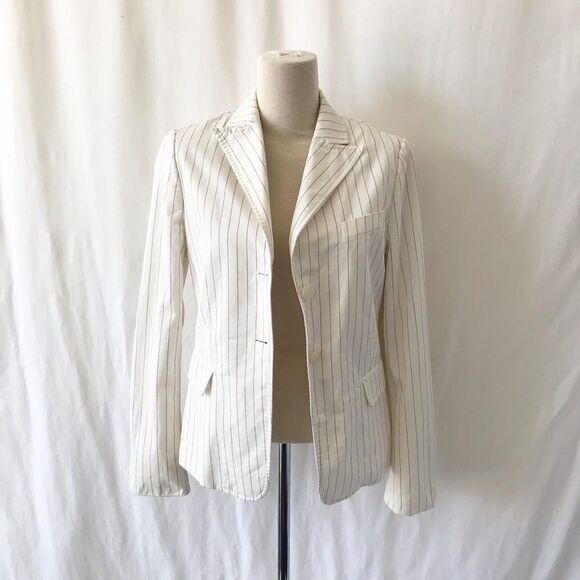 Faconnable pinstripe blazer size 2 - Picture 2 of 10
